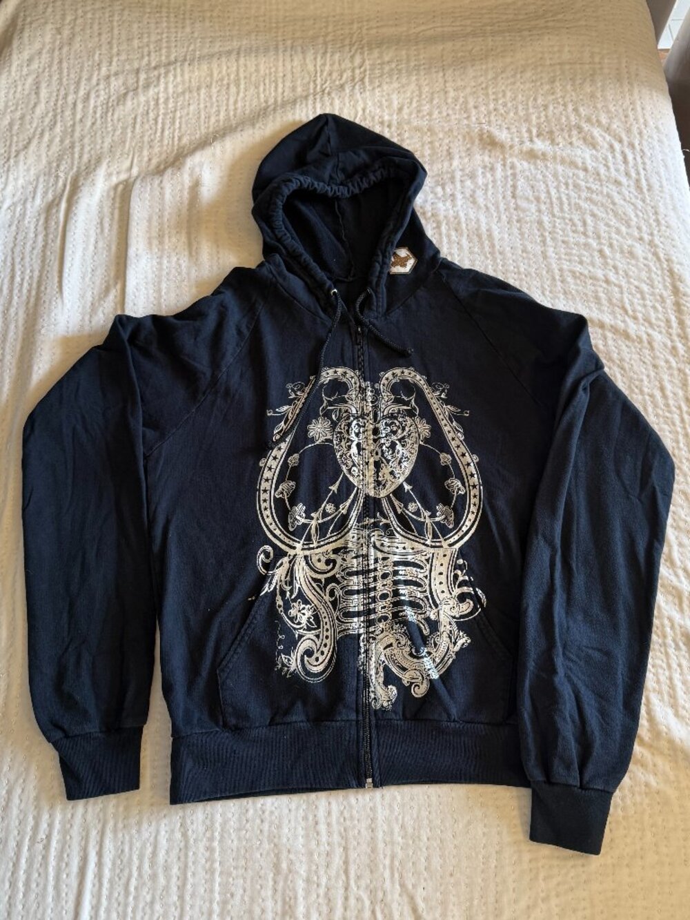 Jared Gold silver organs hoodie